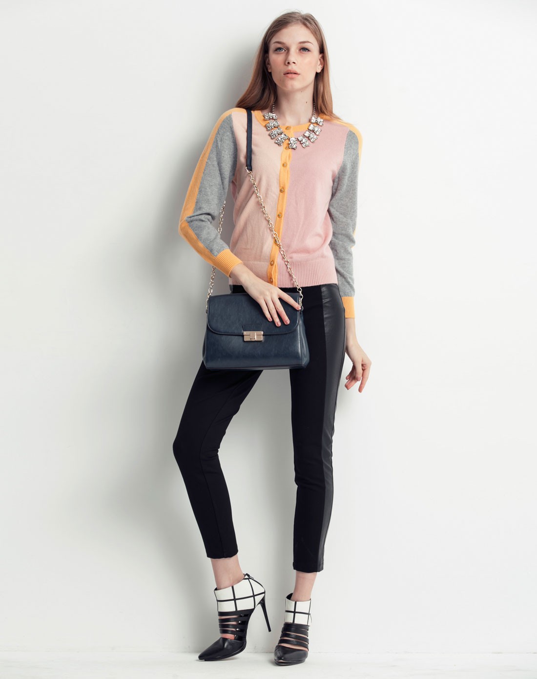 isabelle blanche女装粉色长袖羊绒毛衫isd9z03214_唯品会