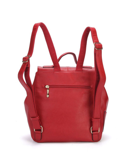 红蜻蜓女包 女款大红双肩包