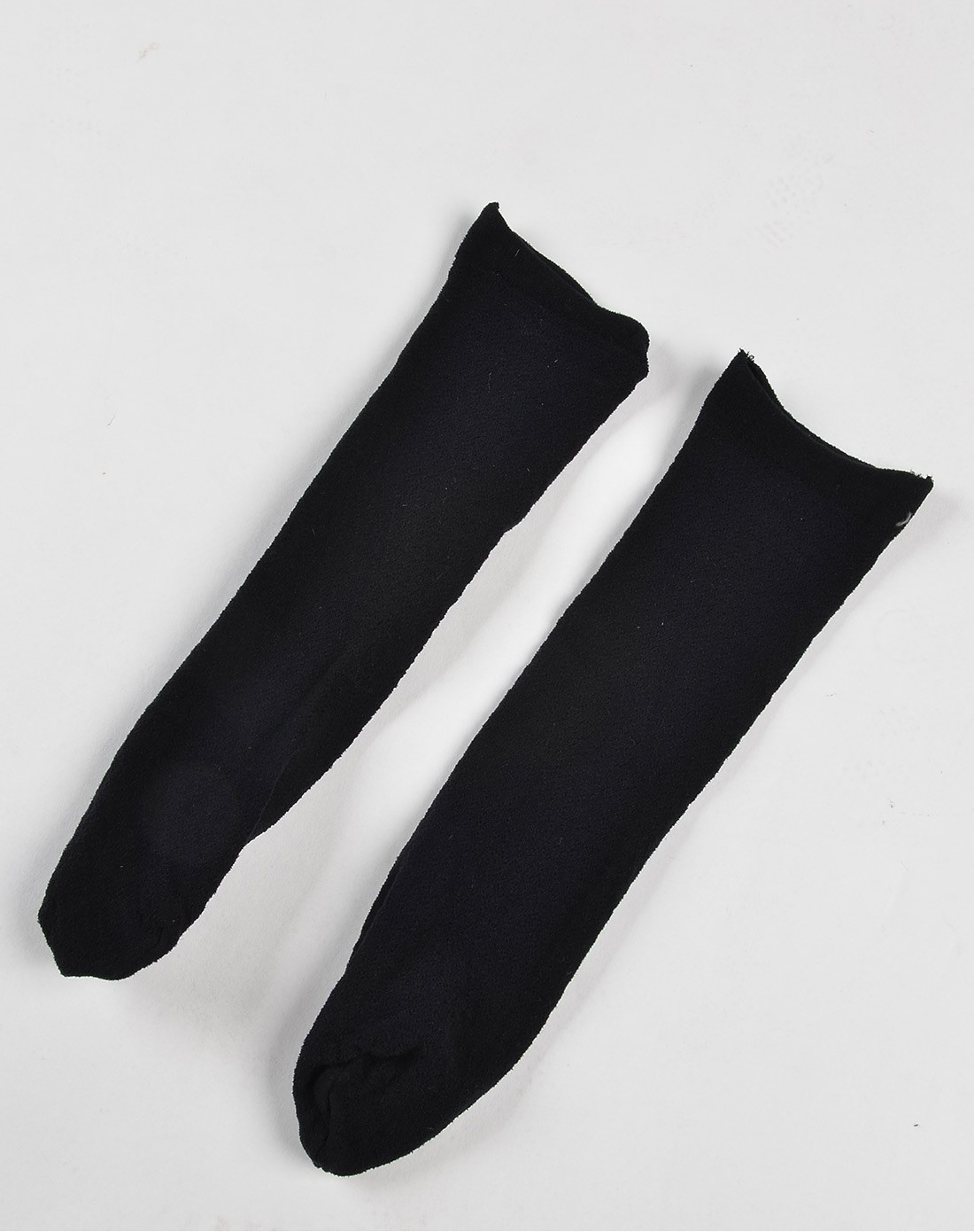 6双装提花短袜美人鱼黑色