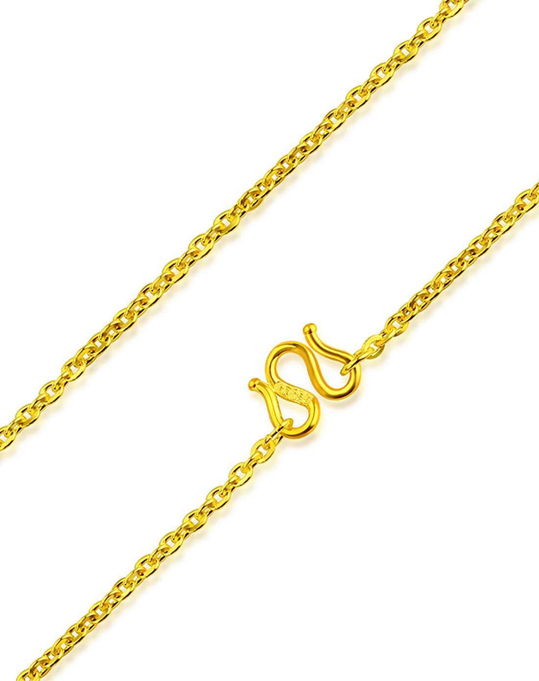 千足金项链十字链(4.81克)