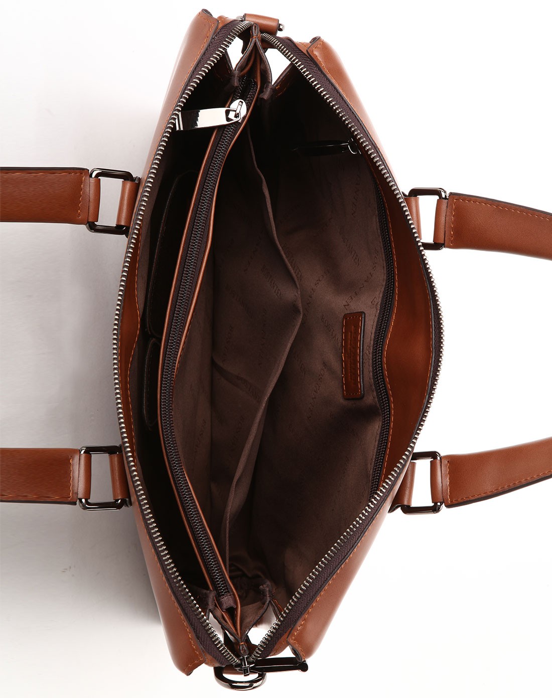 男士棕色二层牛皮浪漫绅士系列公文包