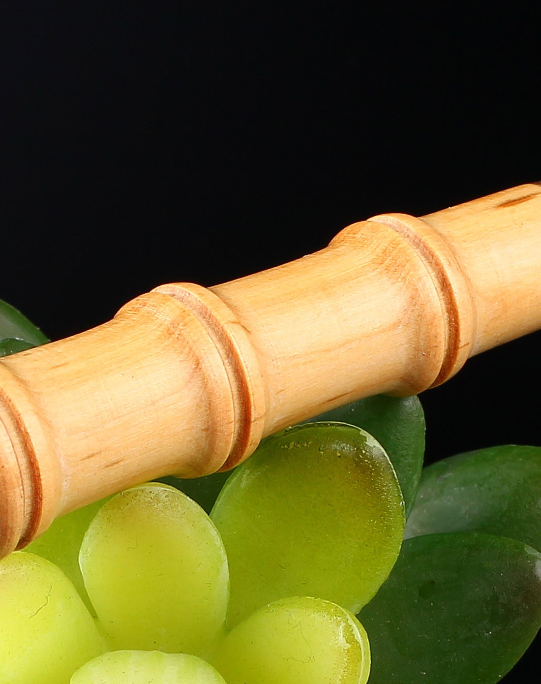 天然黄杨木竹节烟嘴-节节高升