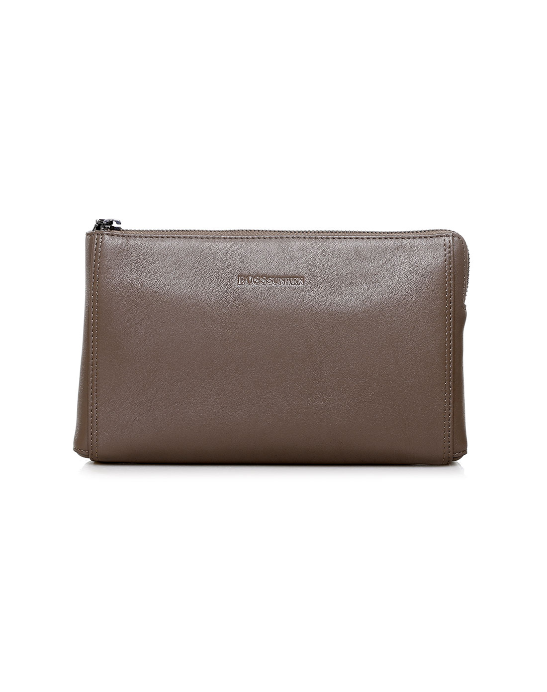 男款浅啡色商务休闲英伦风夹包