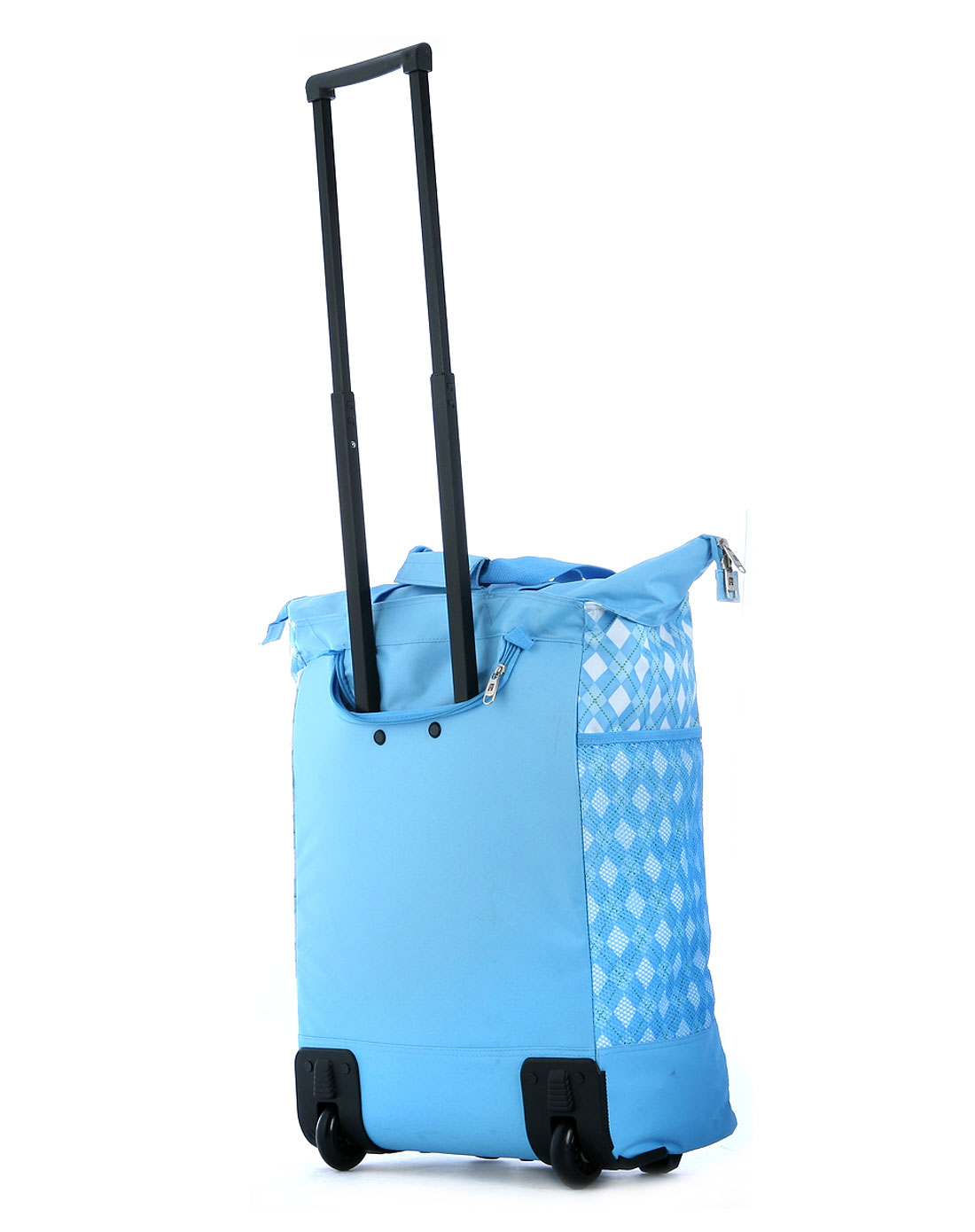 蓝色拉杆购物袋