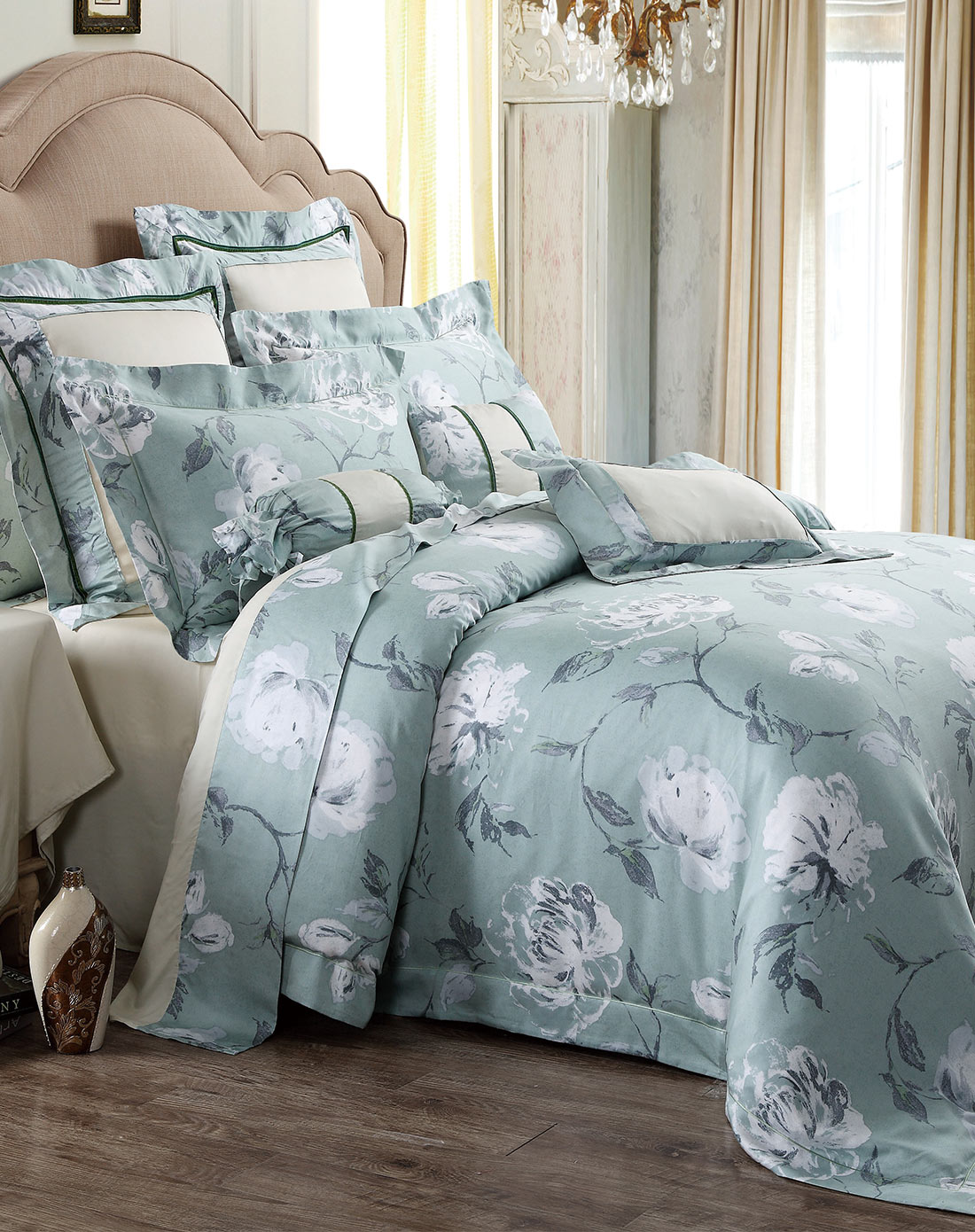 恐龙家纺专场恐龙 1.8m床100%天丝印花床单四件套kl0bb04jka4_唯品会