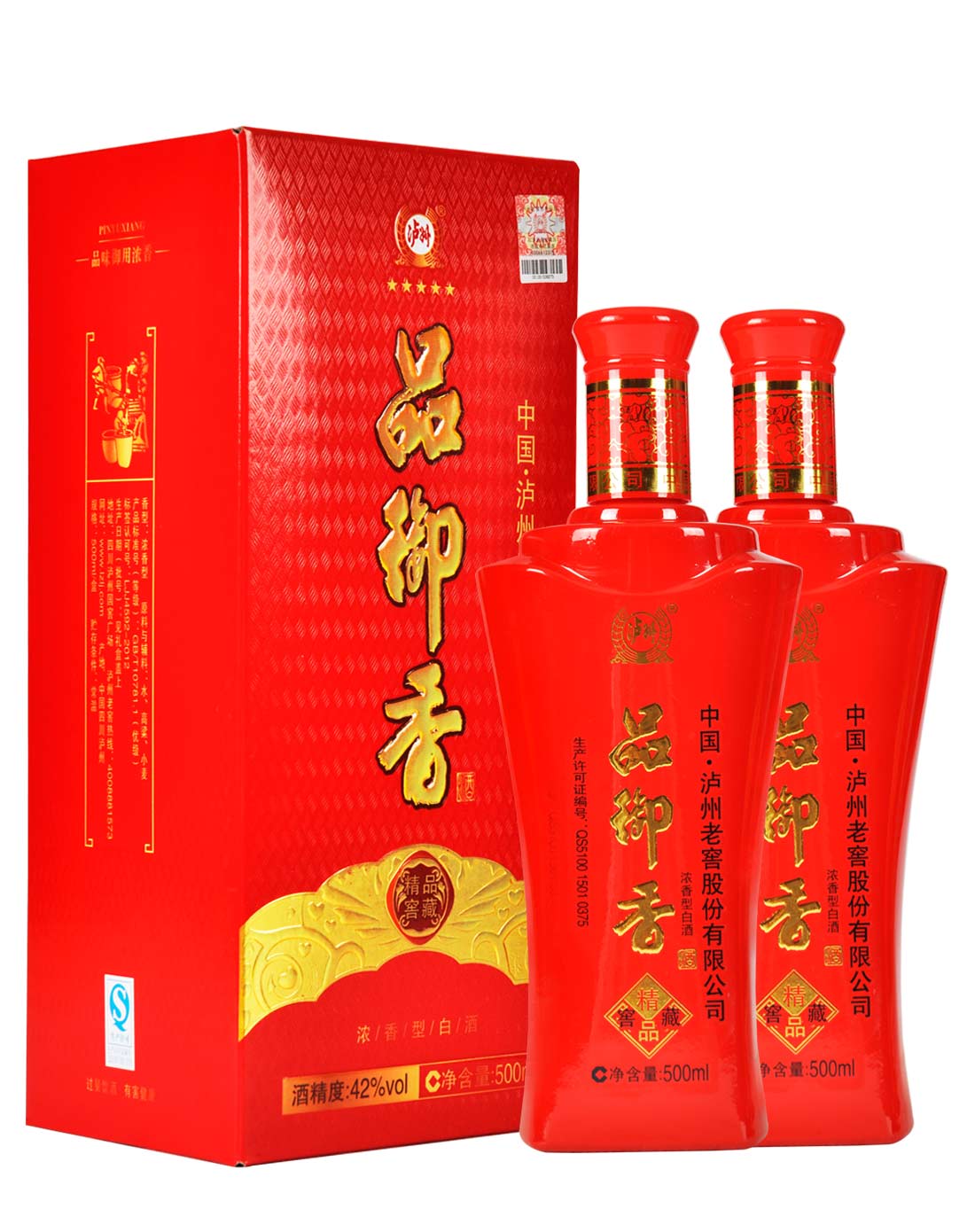 泸州老窖 品御香精品窖藏 42°浓香型白酒(2瓶特惠装)