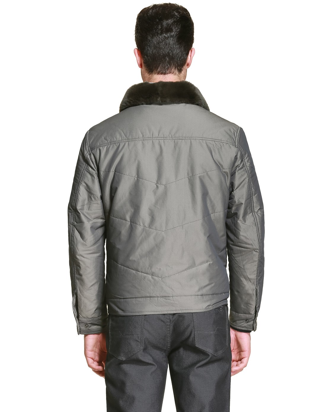 金灰色时尚潮流棉服