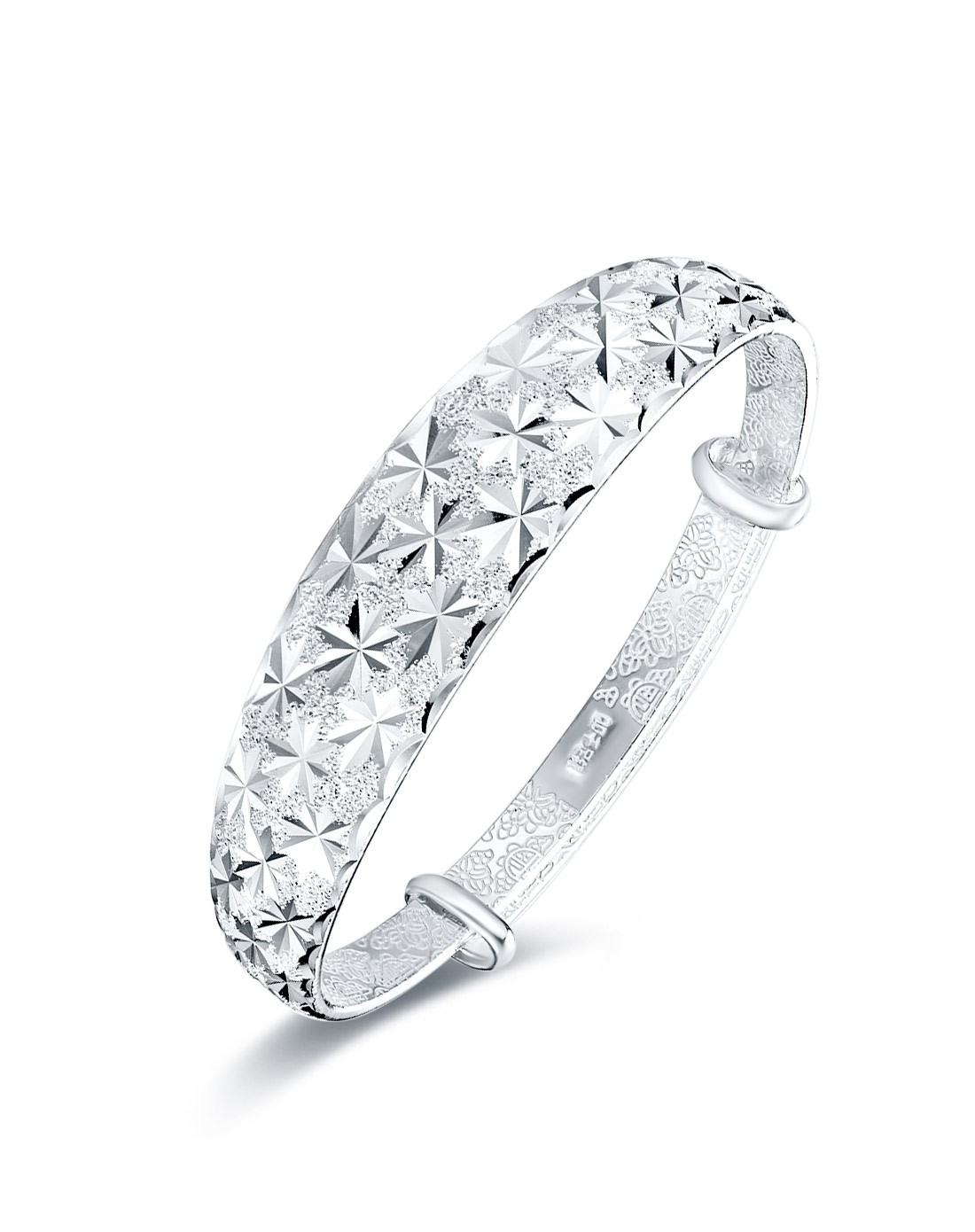 缤纷银饰荟-七度 满天星千足银手镯