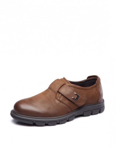 鳄鱼恤crocodile棕色牛皮休闲系列单鞋a2391155_唯品会