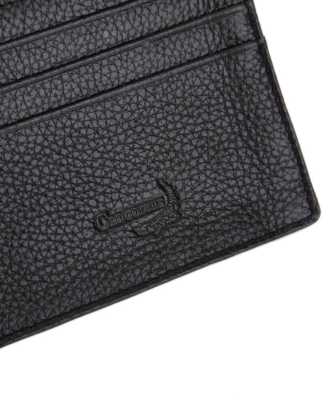 鳄鱼恤crocodile男女包男款黑色真皮长款钱包15411007-01_唯品会