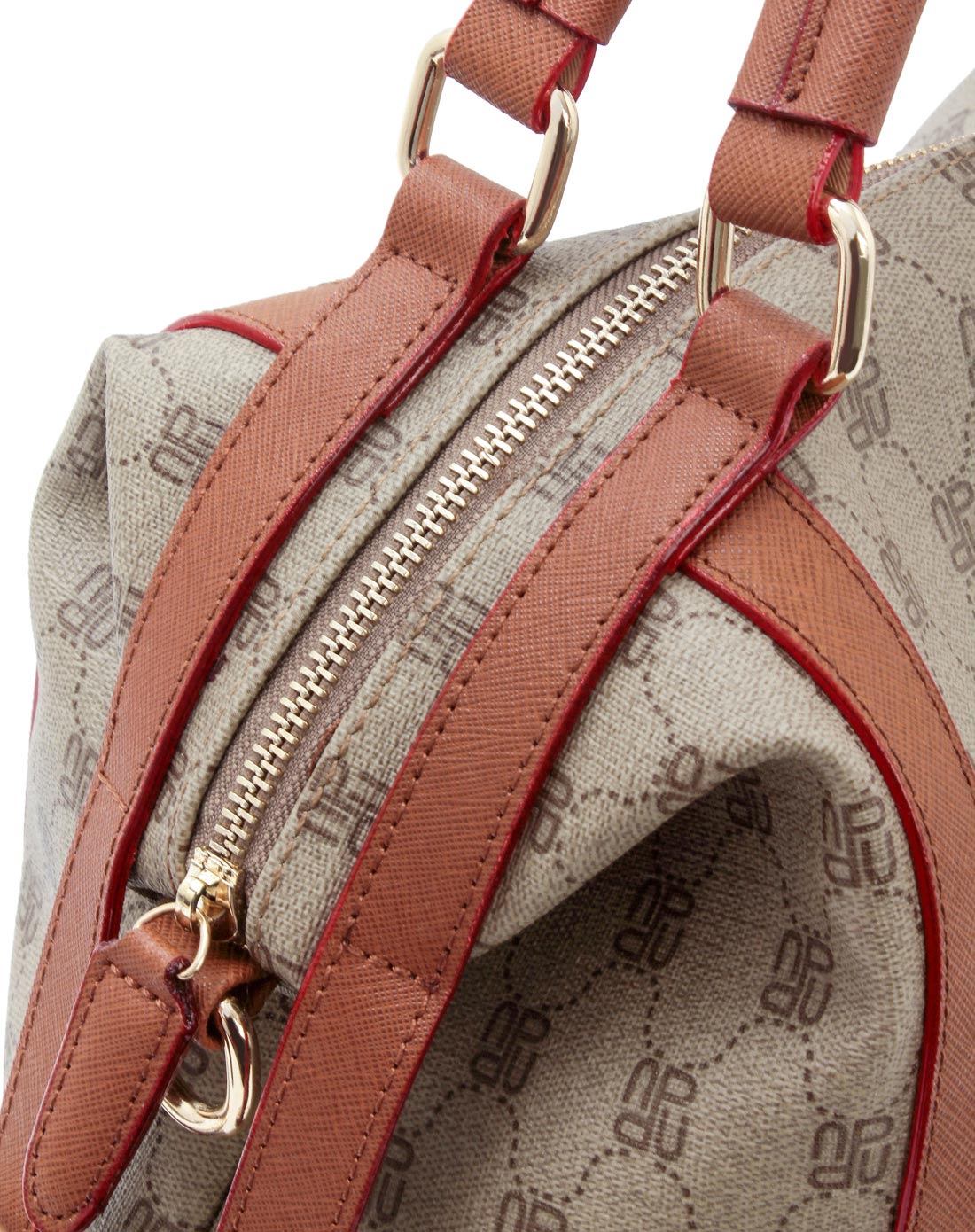 新款枕头型软面pvc配牛皮革手挽包