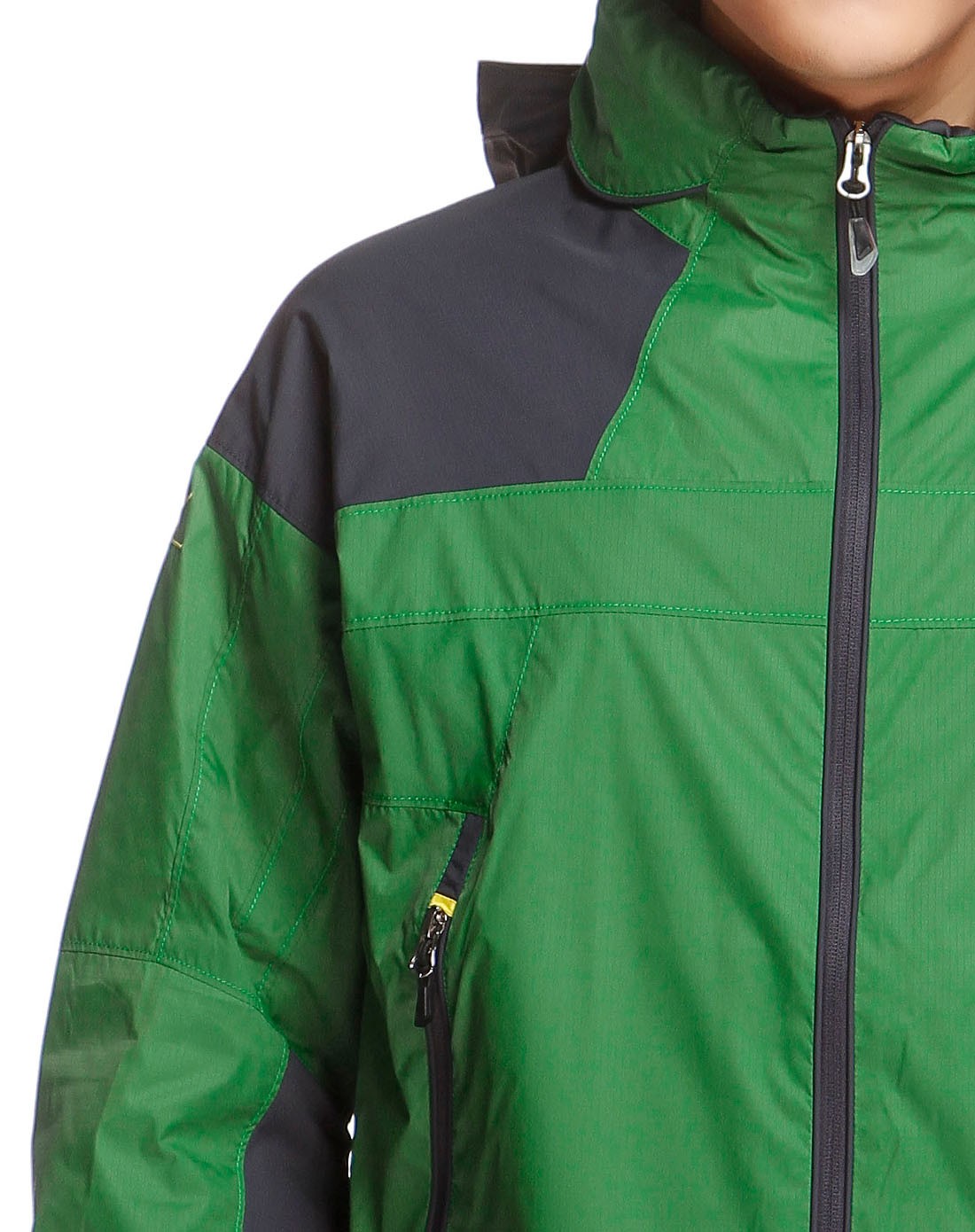 男款深草绿色连帽长袖外套 个性新颖潮流