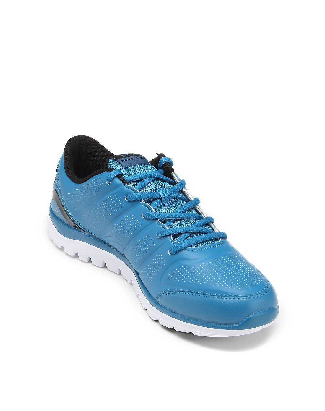 男款冰蓝色运动跑步鞋 舒适轻便柔软