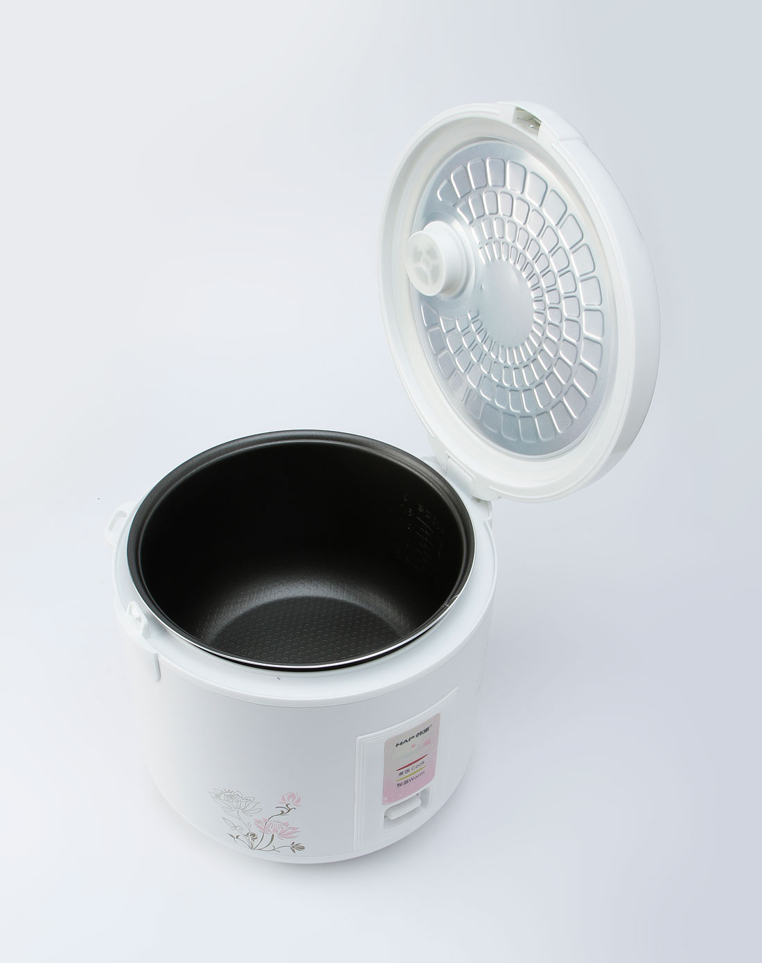 白色时尚电饭锅5l