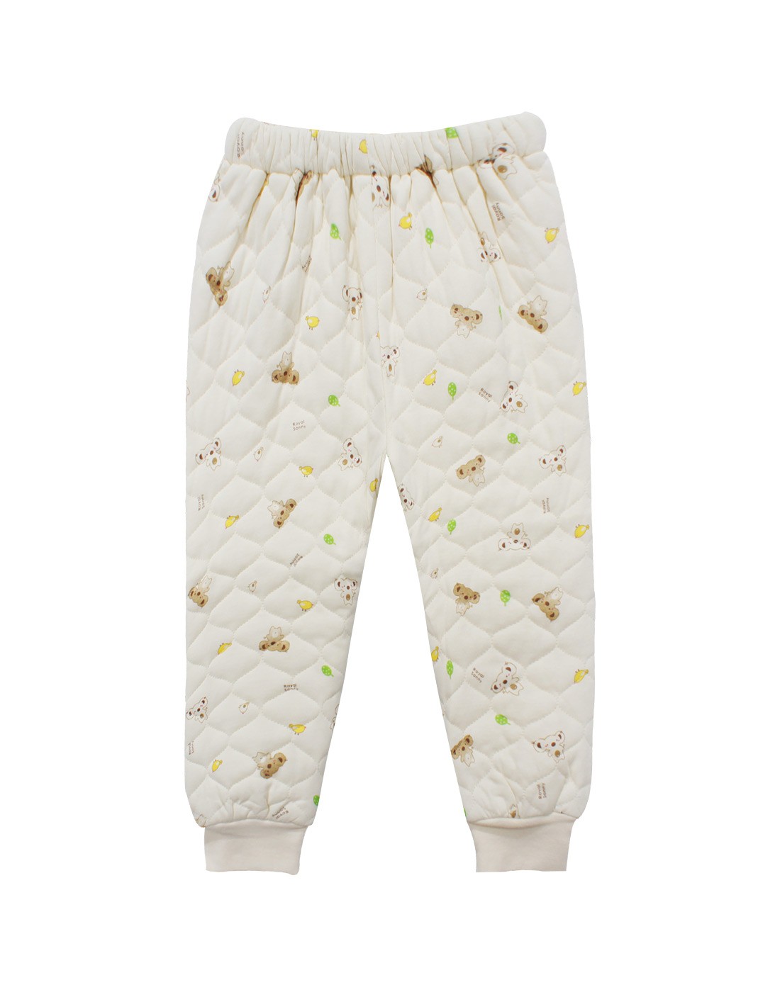 中性卡其色合裆裤