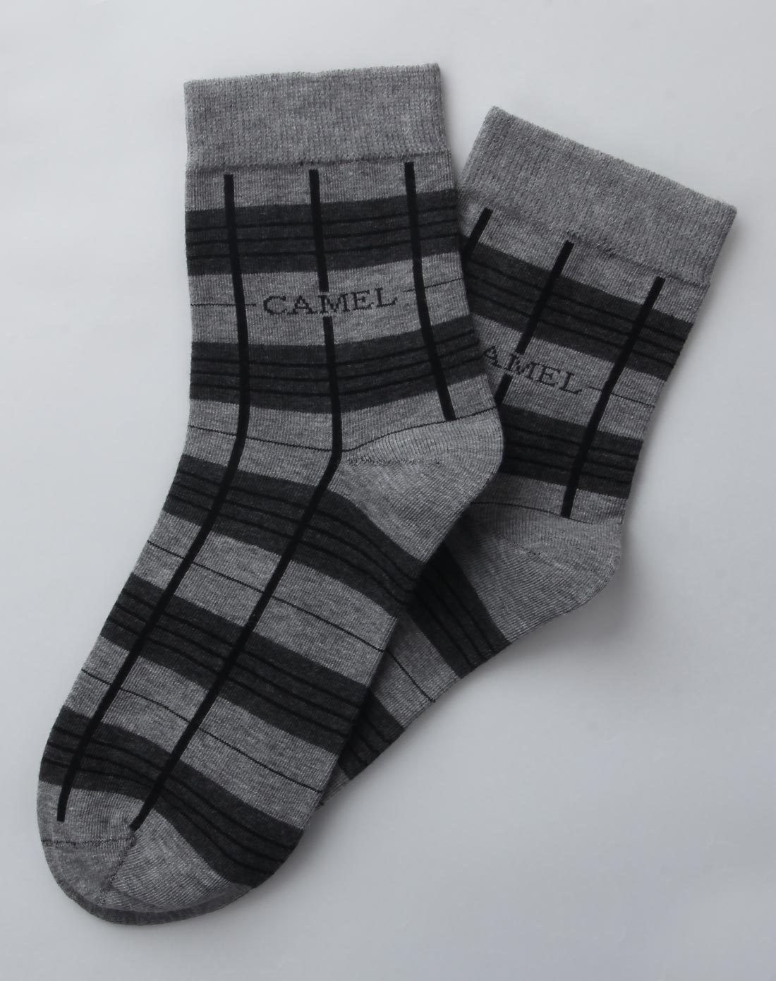 男款花灰袜子 舒适透气