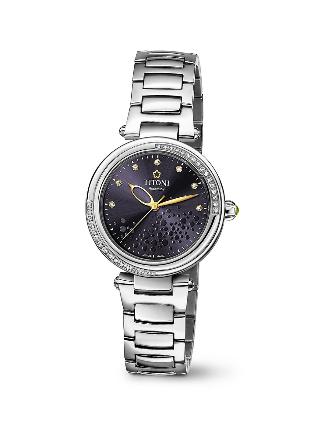 titoni 梅花 lovely 系列 自动机械女表 23977s-db-509