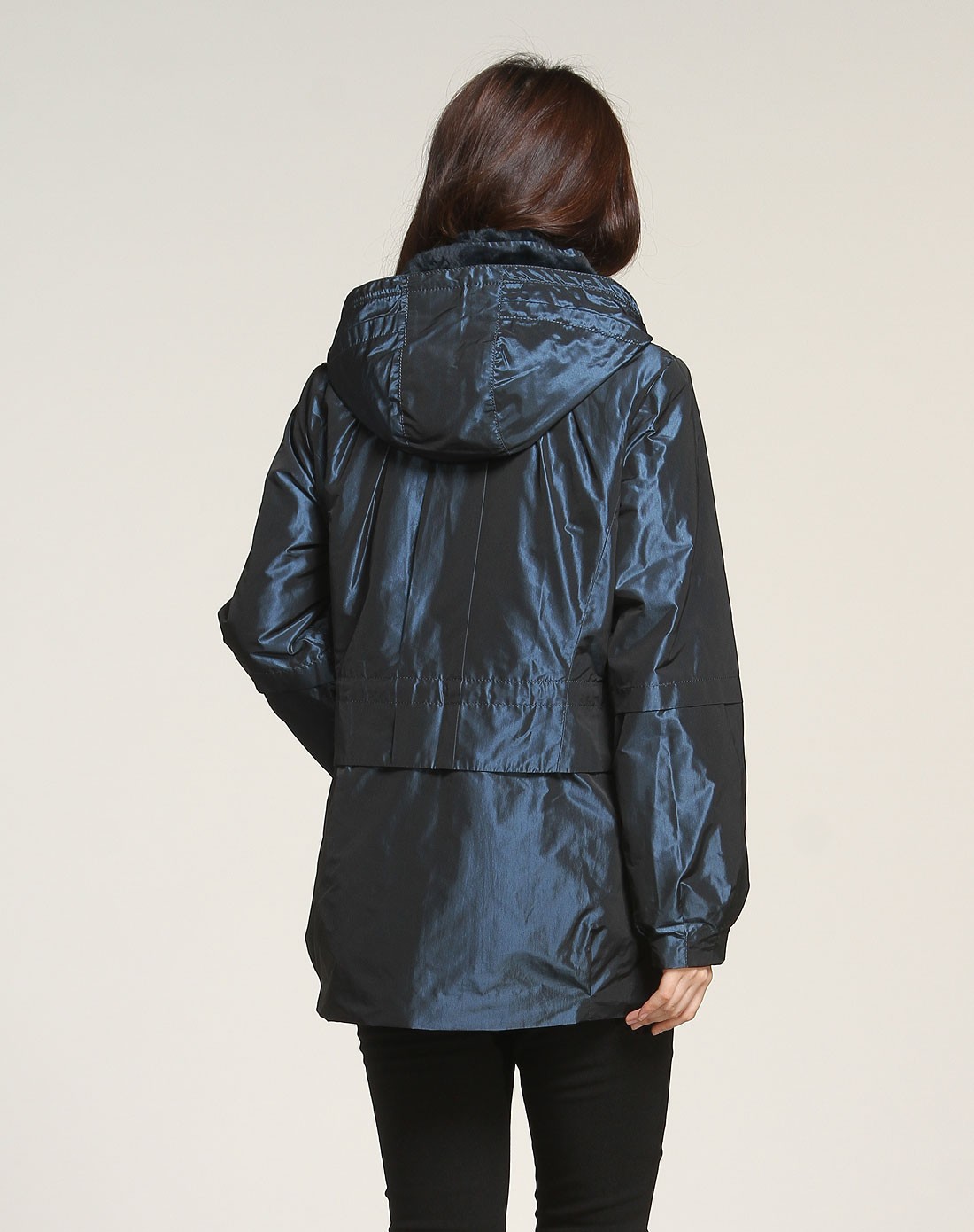 femelle移动端专场蓝色时尚变幻兔毛内胆长袖外套104m0010476c_唯品会