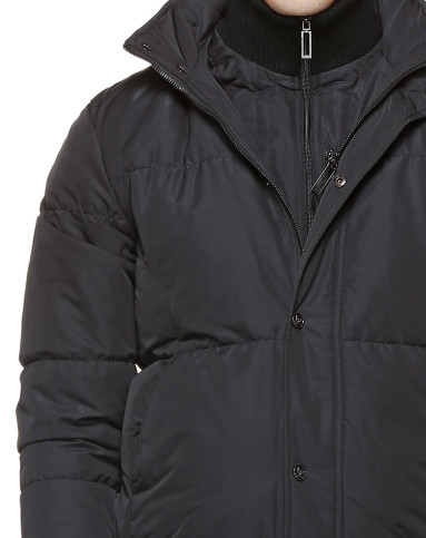 blackgateone67黑色时髦百搭长袖羽绒服b11305899_唯品会