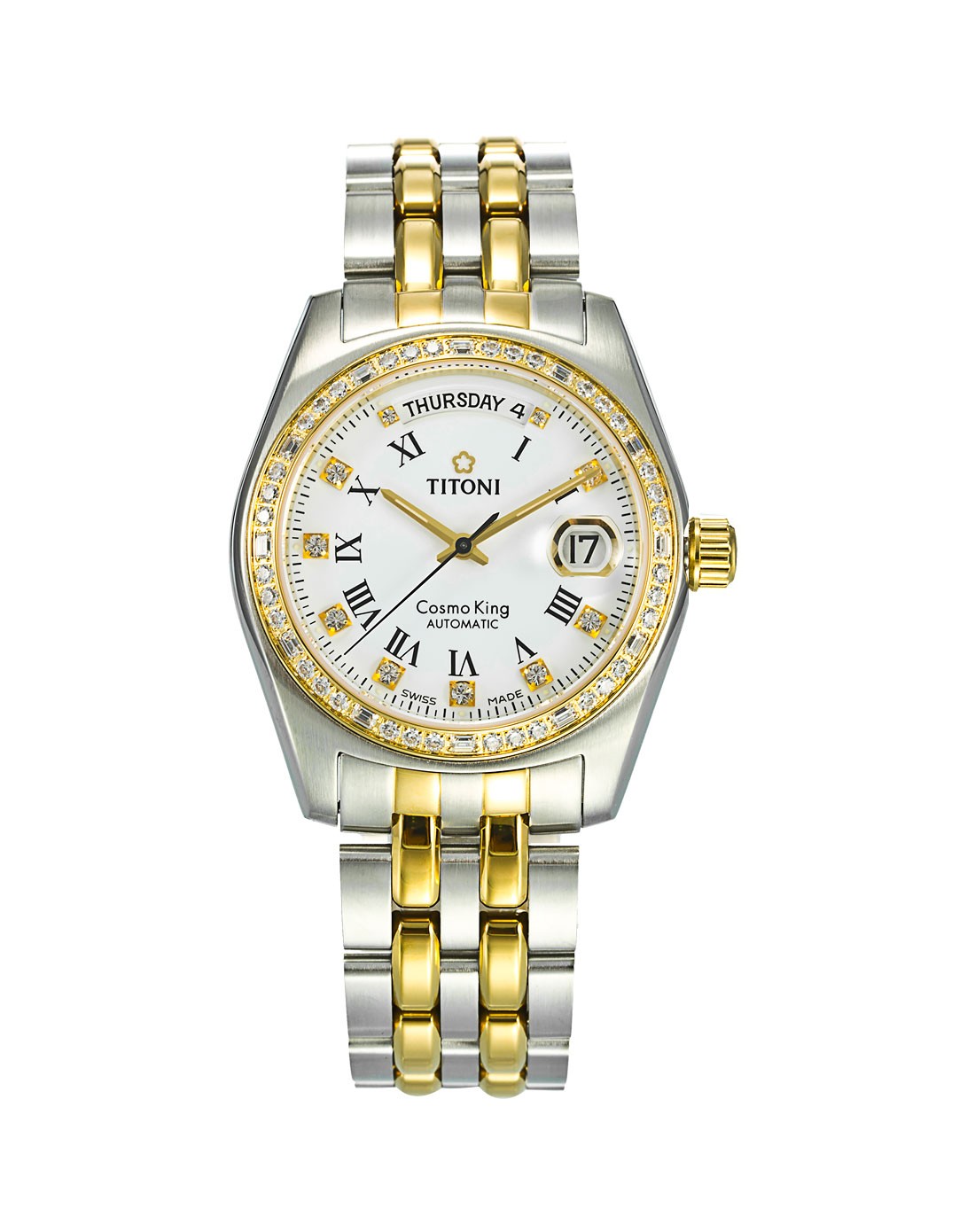 梅花(titoni)cosmo king宇宙系列机械男表787sy-db-019