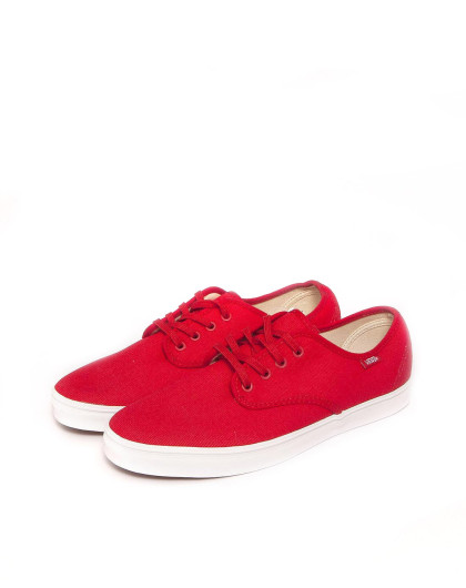 男款红色低帮帆布滑板鞋