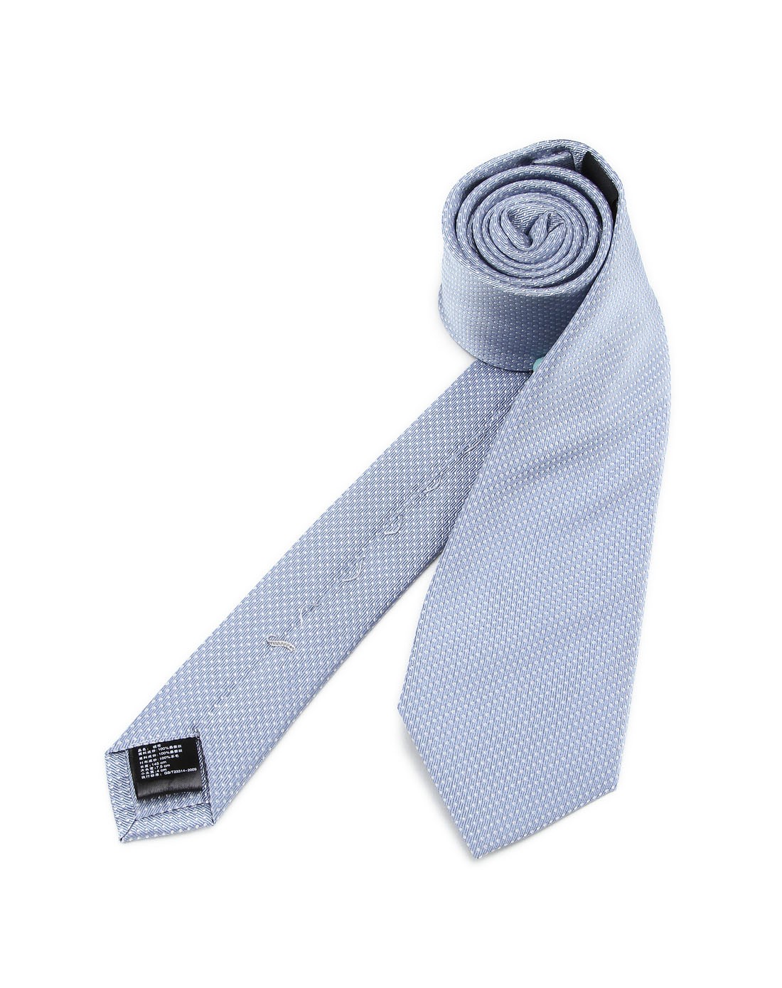 蓝豹浅蓝色百搭提花时尚领带