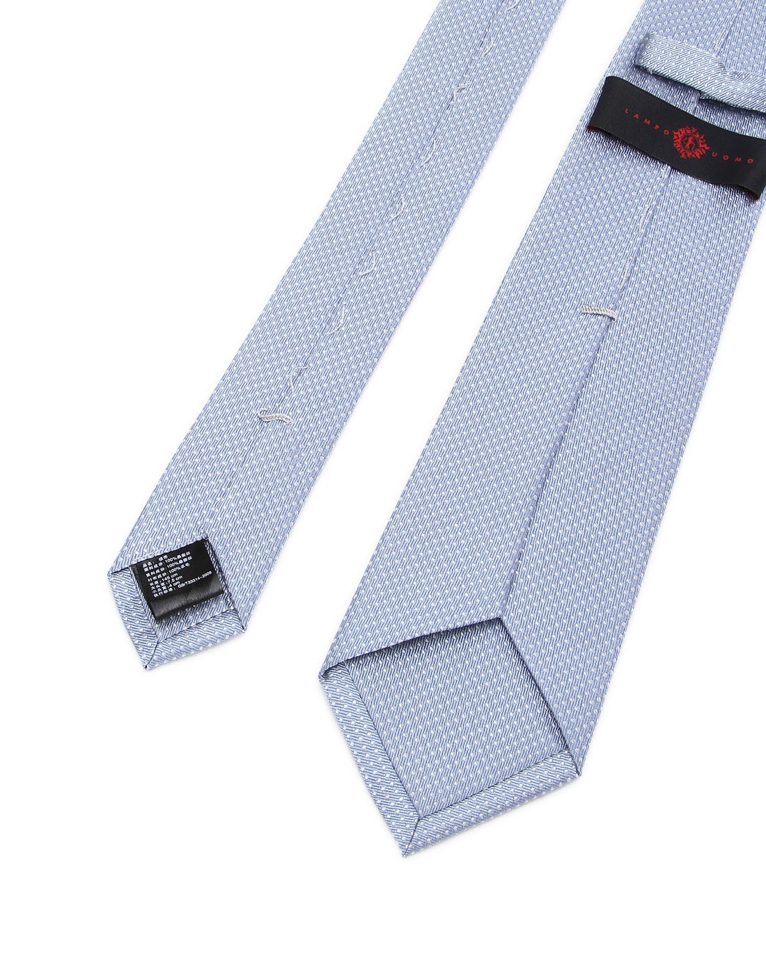 蓝豹浅蓝色百搭提花时尚领带