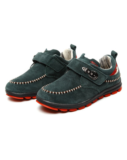 杰米熊 杰米熊男童墨绿英伦风时尚休闲鞋