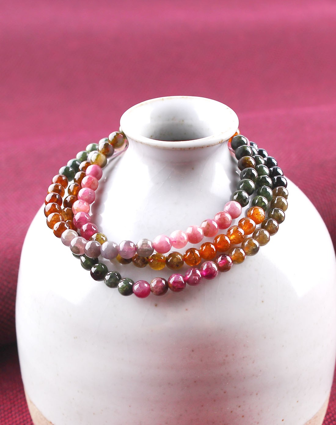 夏日情缘 小款碧玺串珠手链 附证书