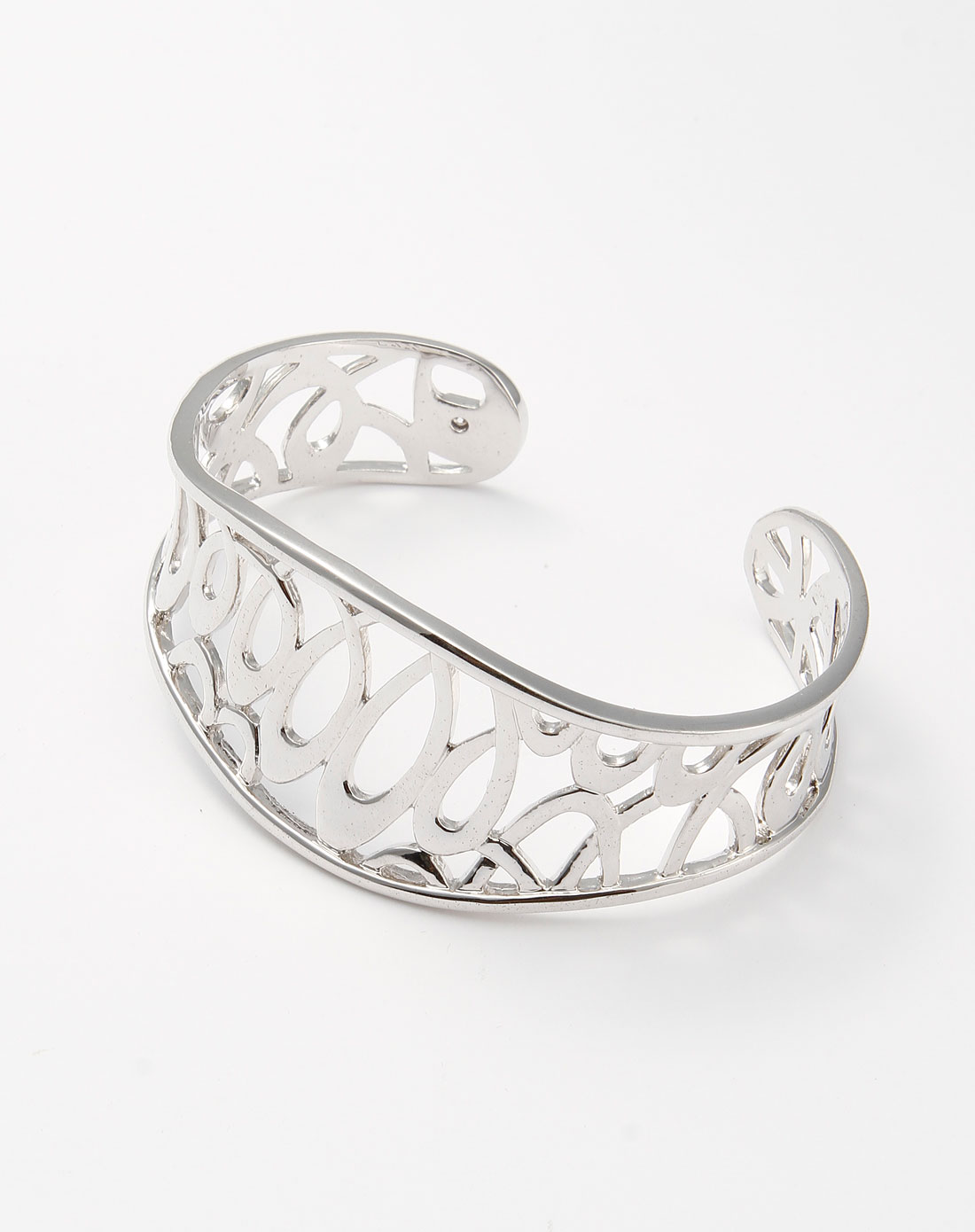 elle经典永久银色时尚镂空手镯