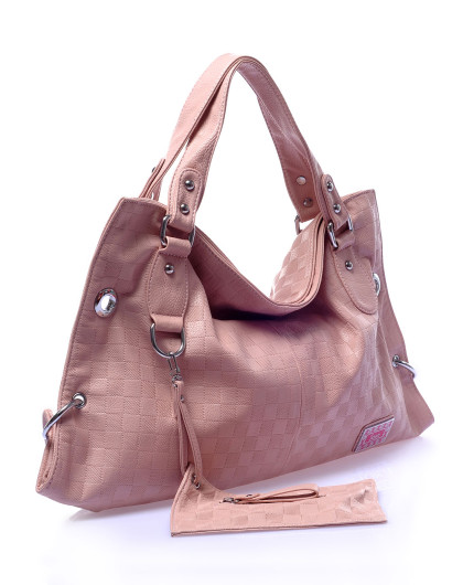 女款麦茶色面料手袋