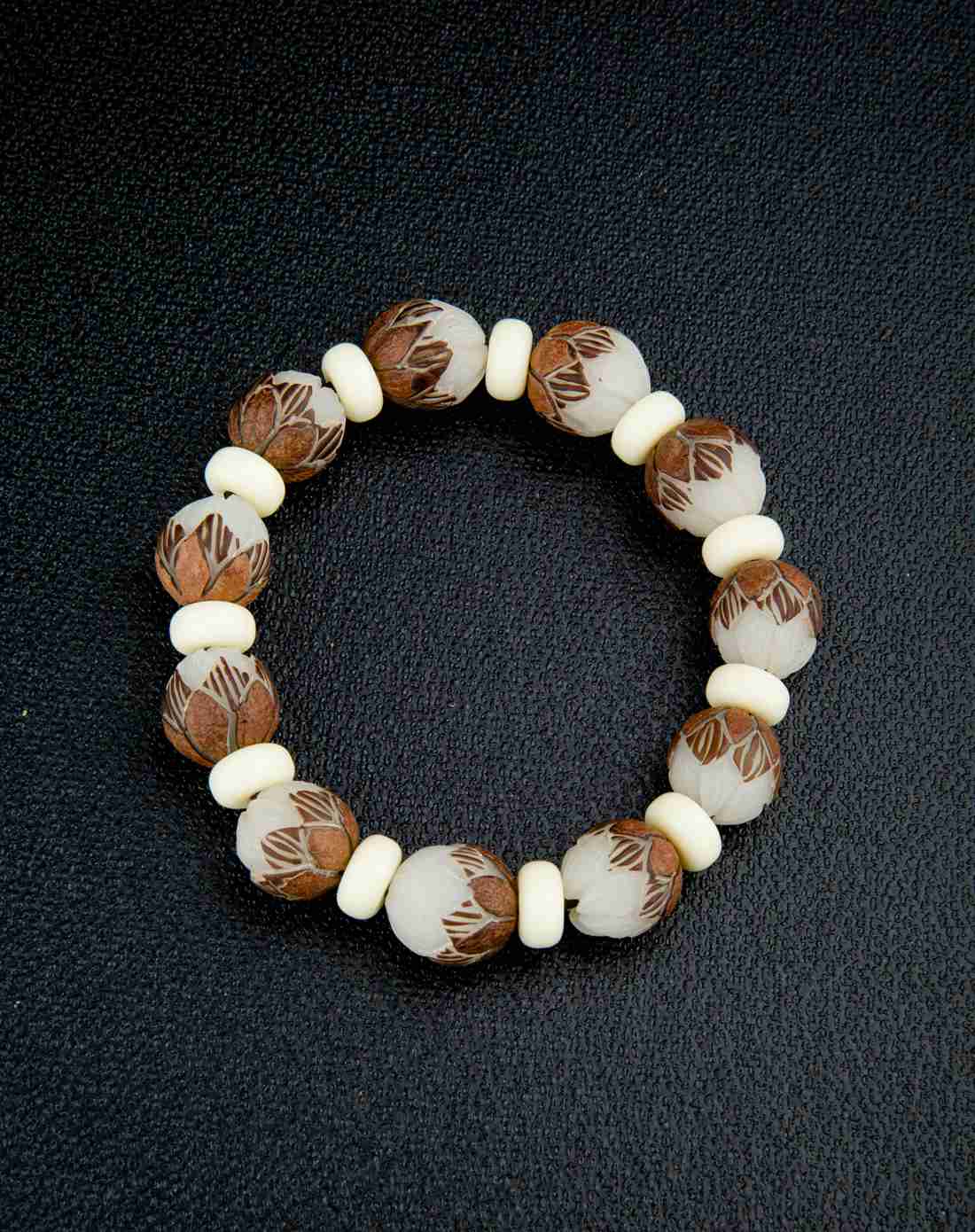 菩提根原籽莲花手串