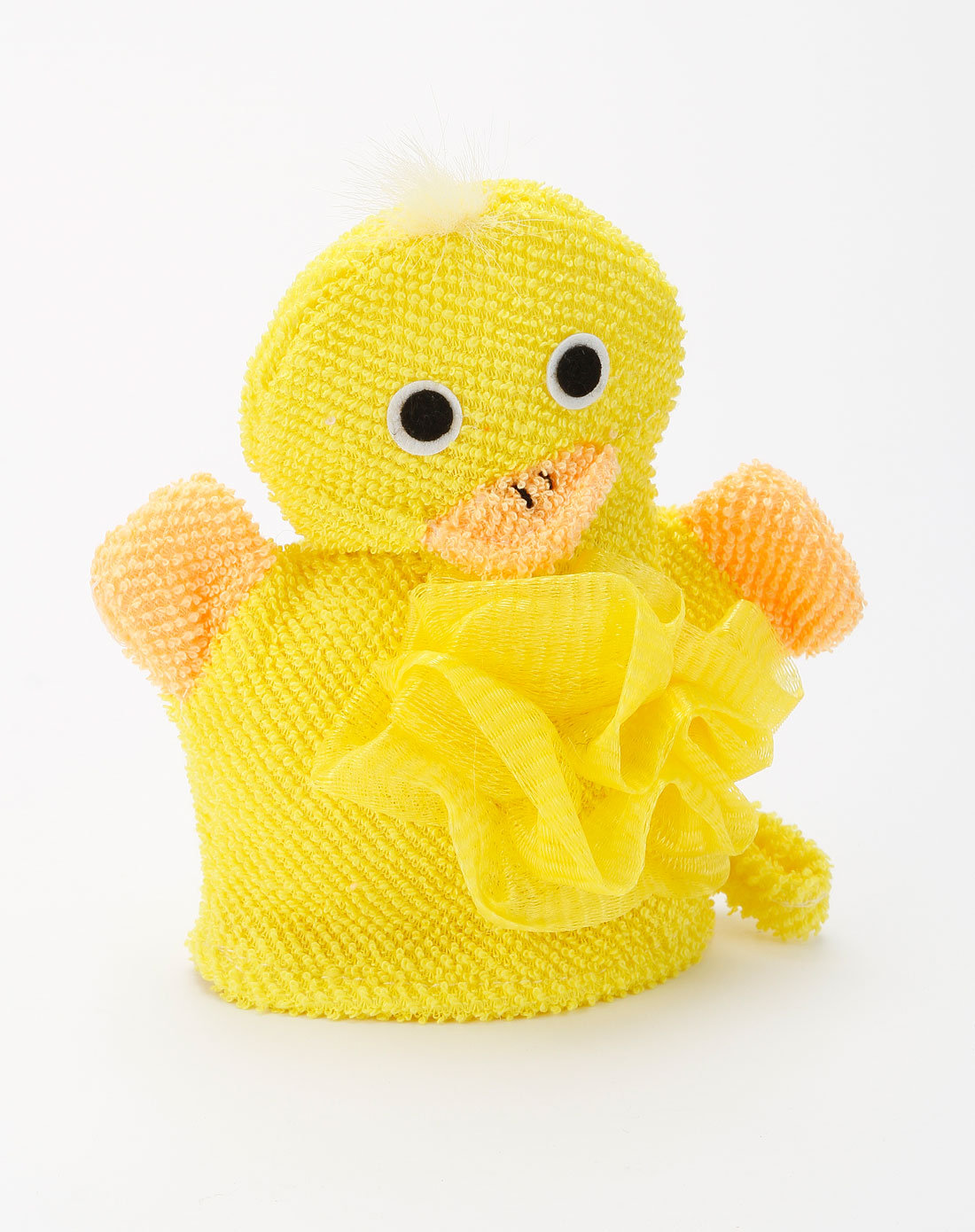 卡通小鸭沐浴球加手套