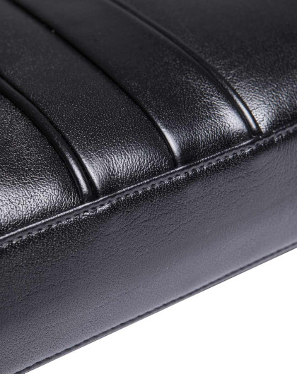 戈尔本 黑色英伦新贵质感牛皮手提可斜挎公文包