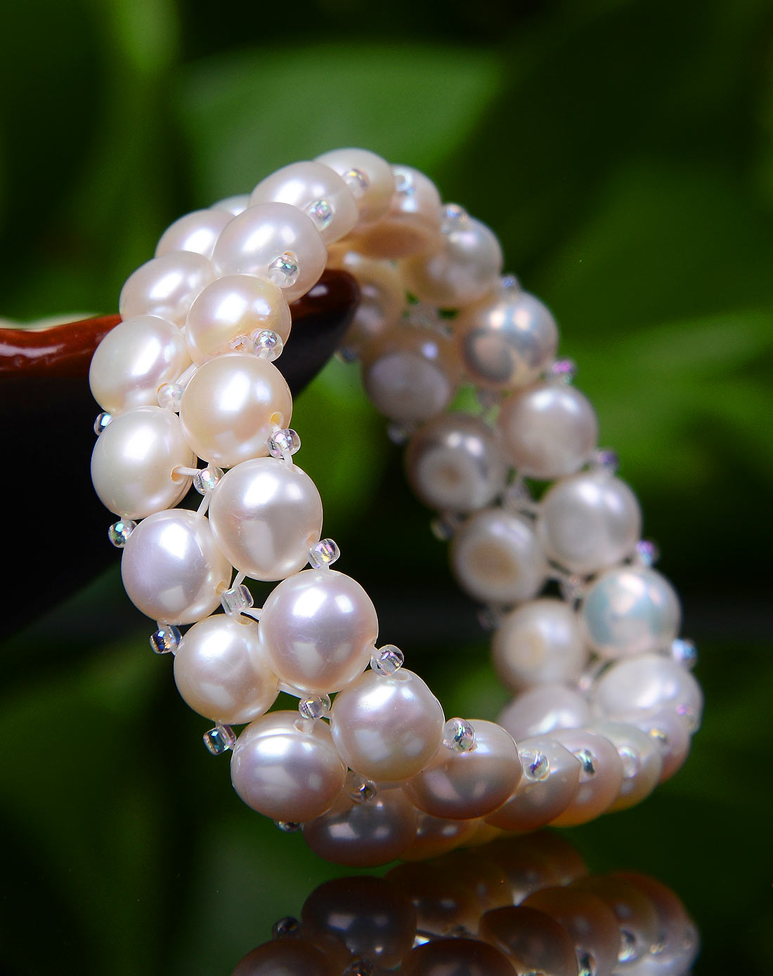 精选白珍珠双排手串(附证书)