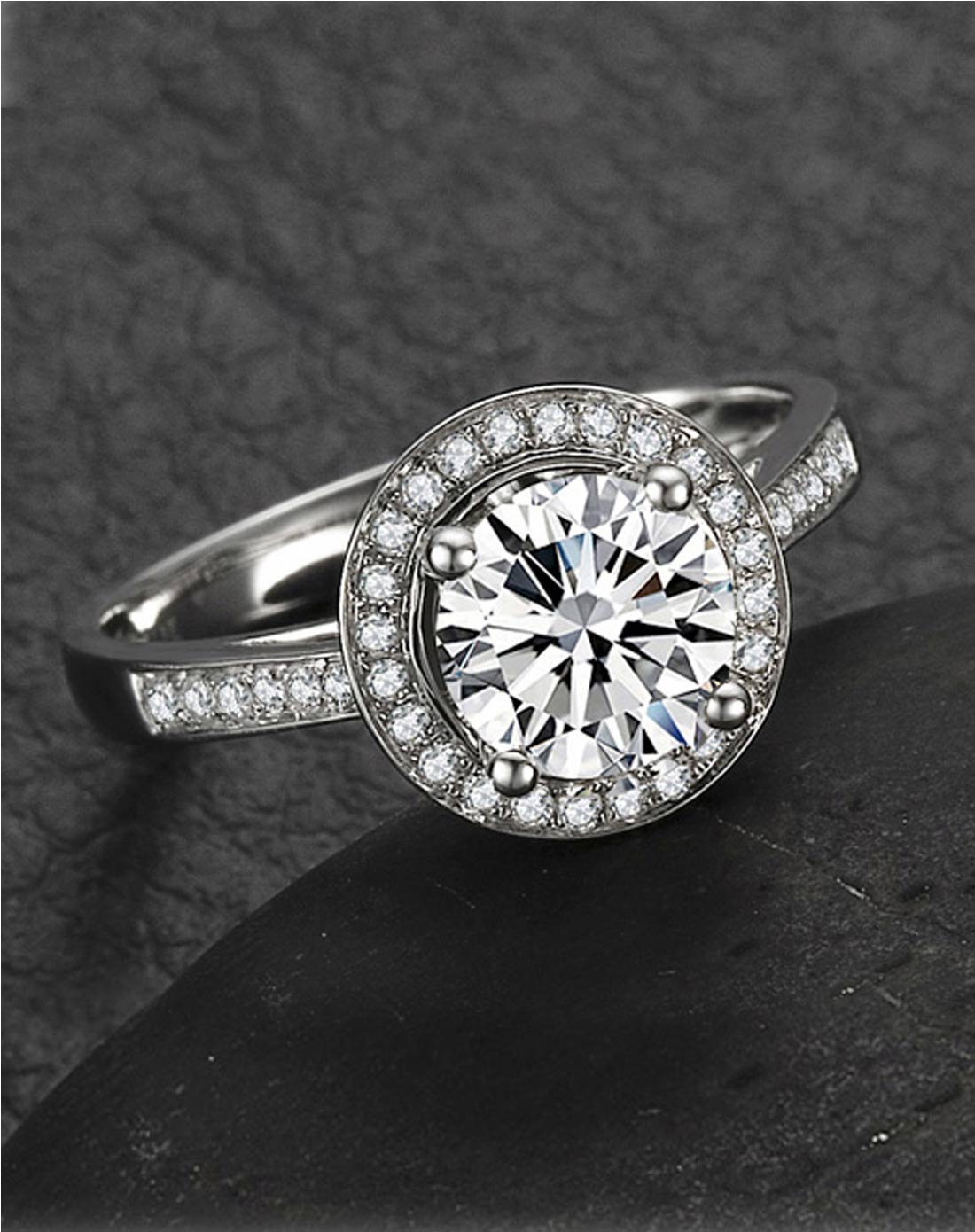 40分f-g色18k金钻石女戒