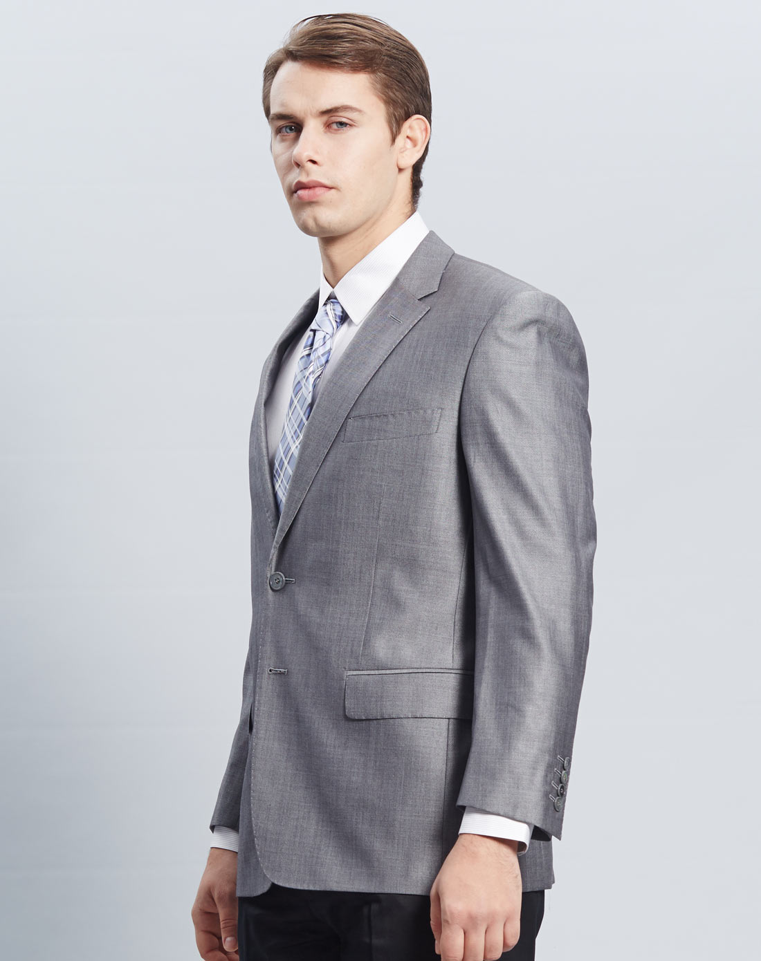 乔治白giuseppe男装专场 银灰色商务西服