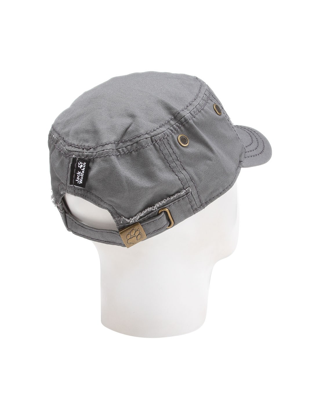 狼爪jackwolfskin户外男女装中性款深灰色帽子 舒适简约透气1903471