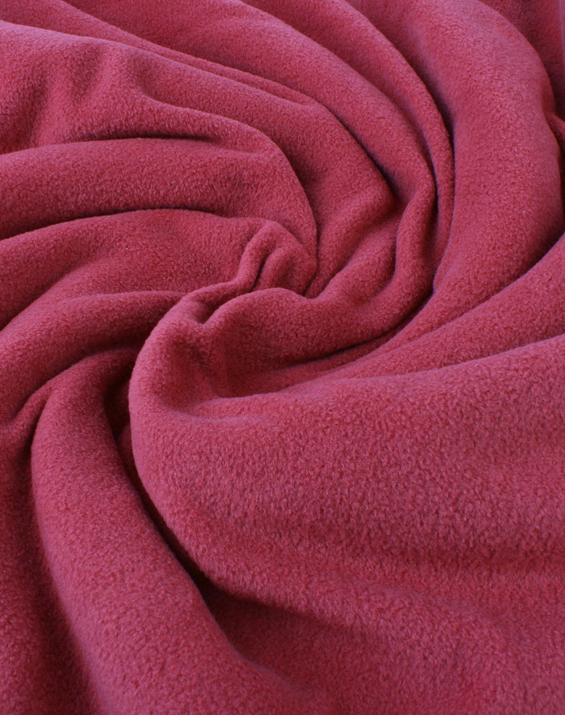 中性款深洋红色300克正方毛绒保暖毯