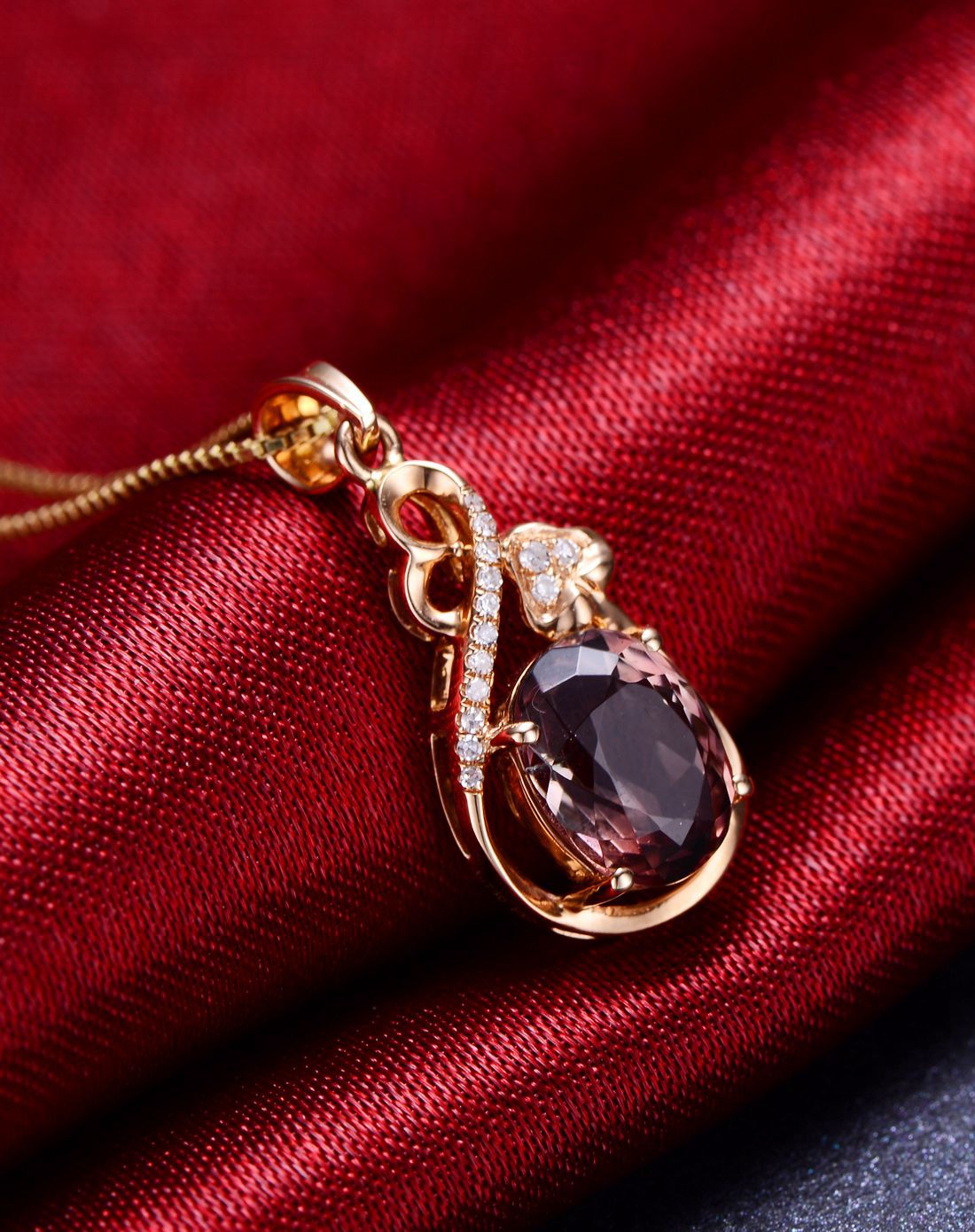 38克拉西瓜碧玺吊坠