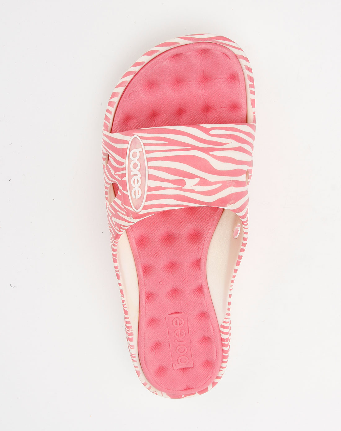 宝人baoree 女款粉红色休闲个性拖鞋