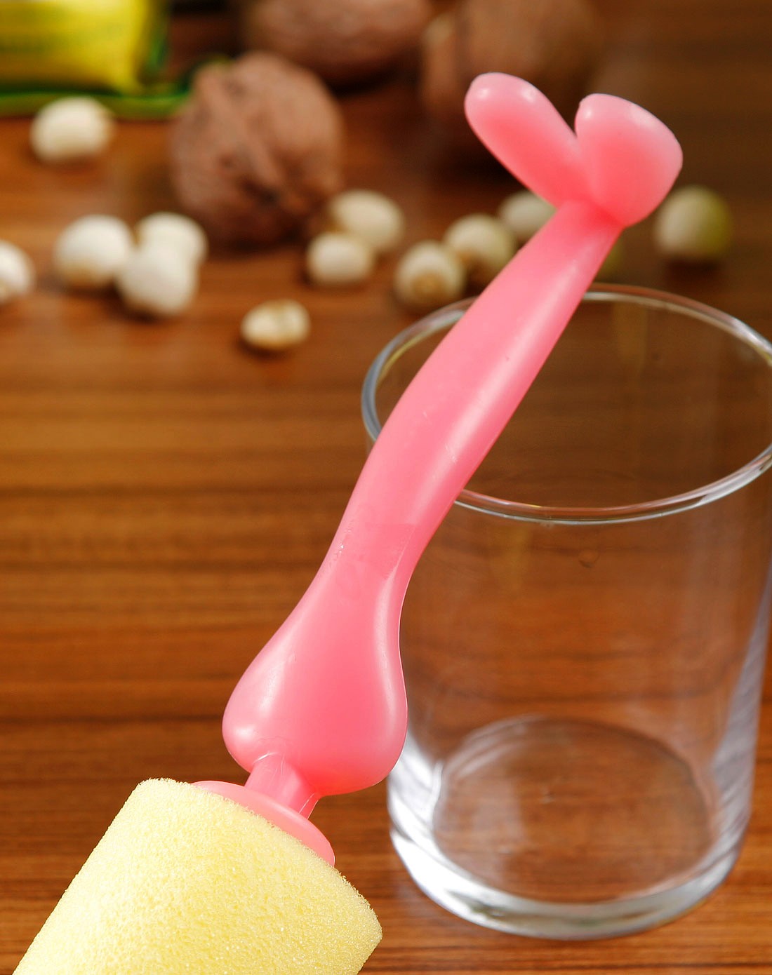 韩国house sense家居用品专场粉色可立式趣味卡通洗杯刷hs105031_唯品