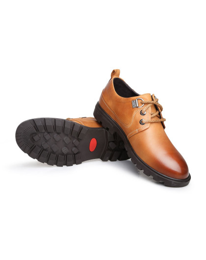 大洋洲61袋鼠浅棕色头层牛皮商务单鞋330522-aqx706_唯品会