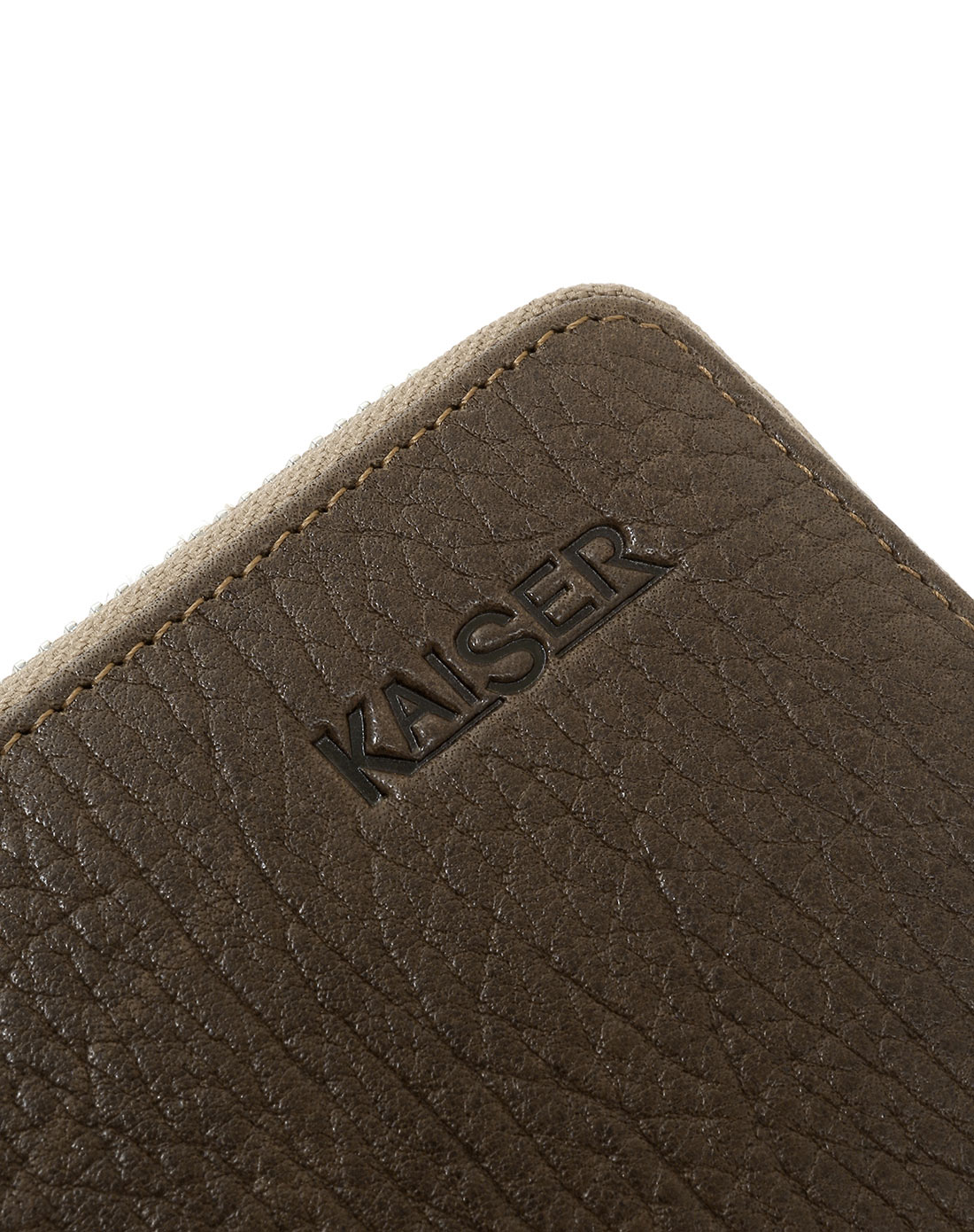 男款卡其色牛皮革手抓包