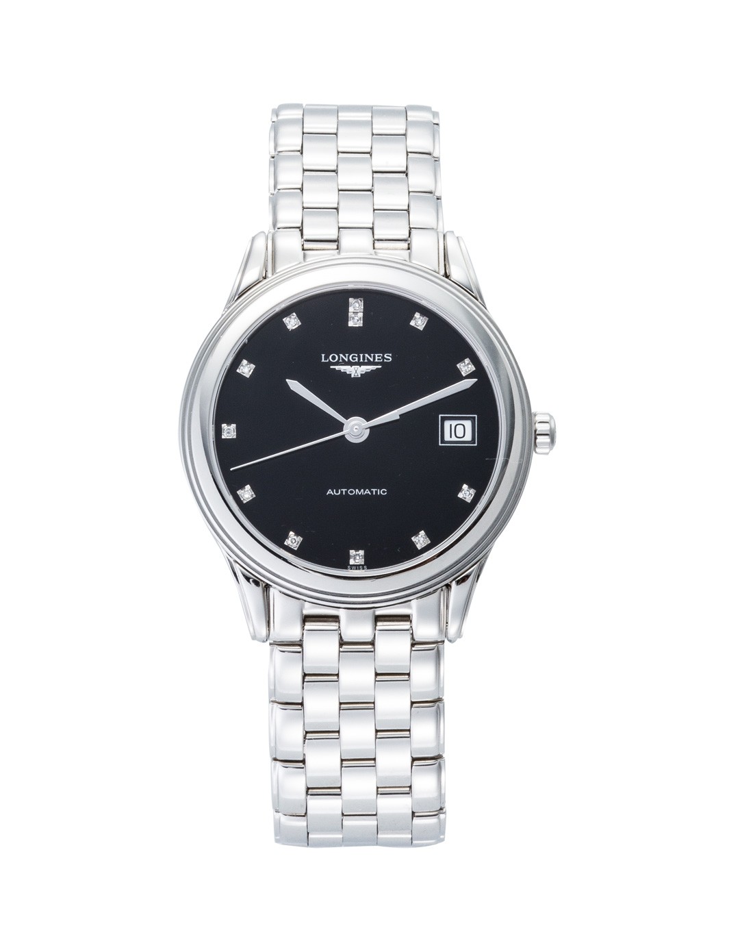 浪琴longines 军旗系列机械男表 l4.774.4.57.