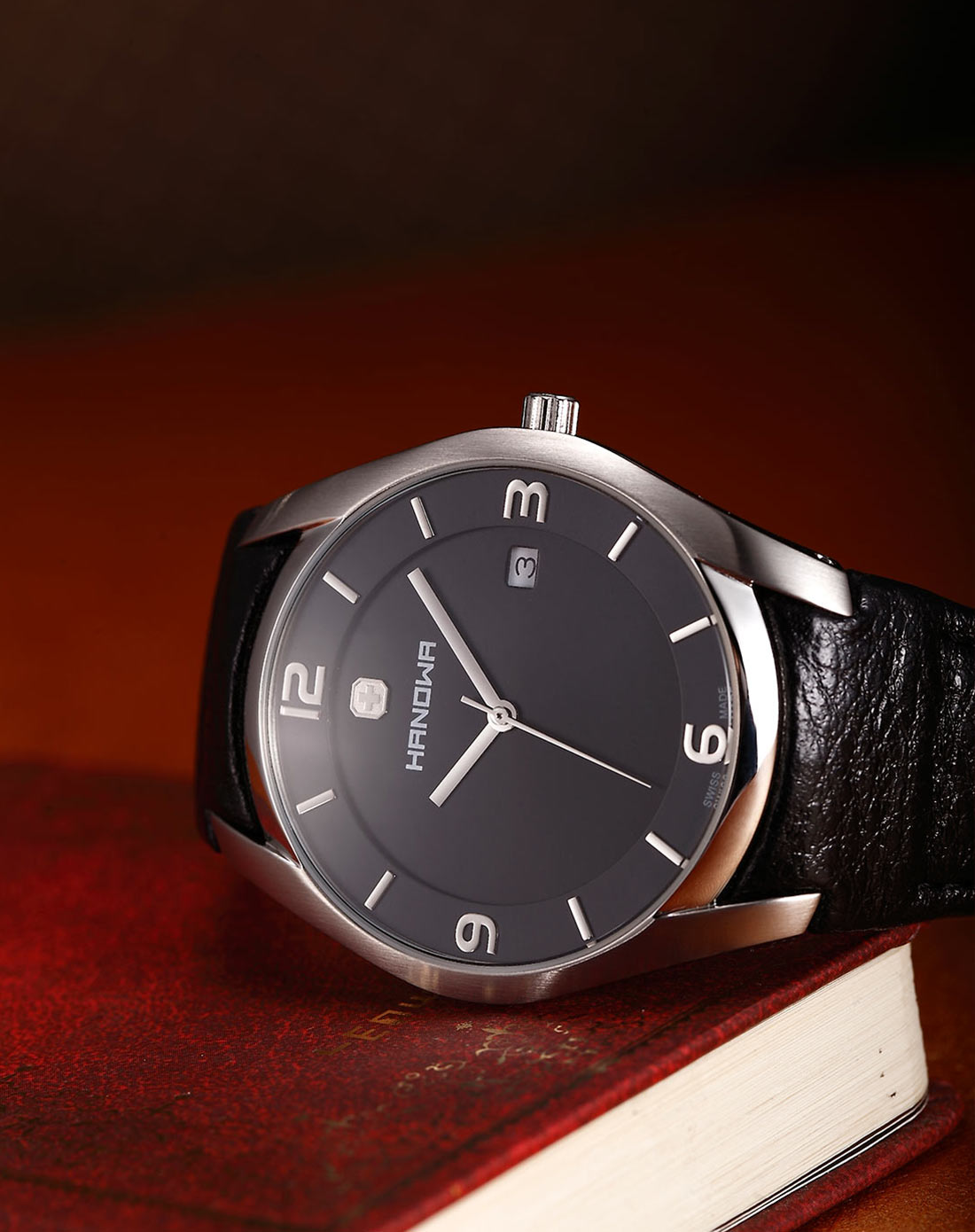 hanowa 瑞士原装时尚简约石英男表