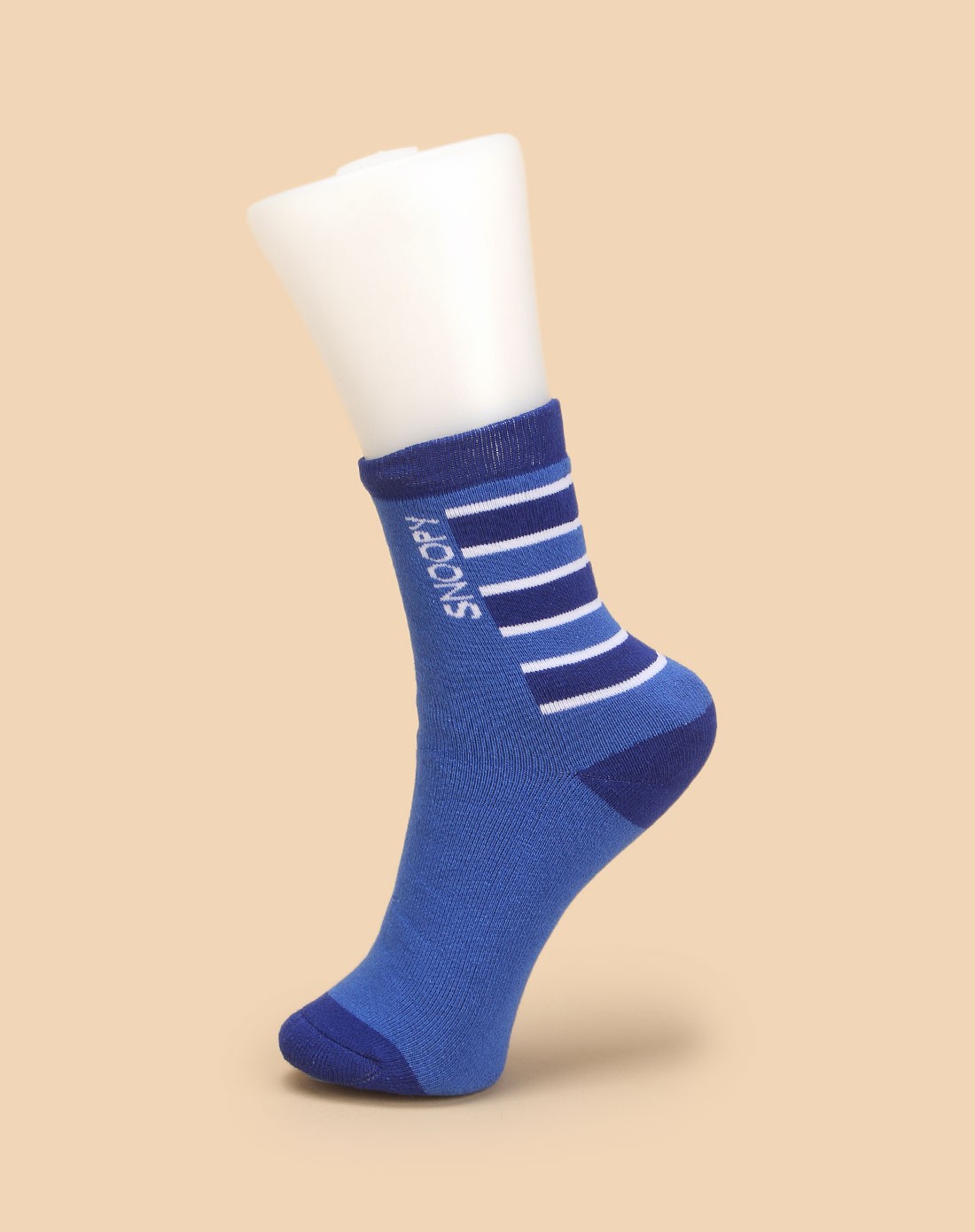 【两件起售】男童蓝色舒适毛圈中筒袜