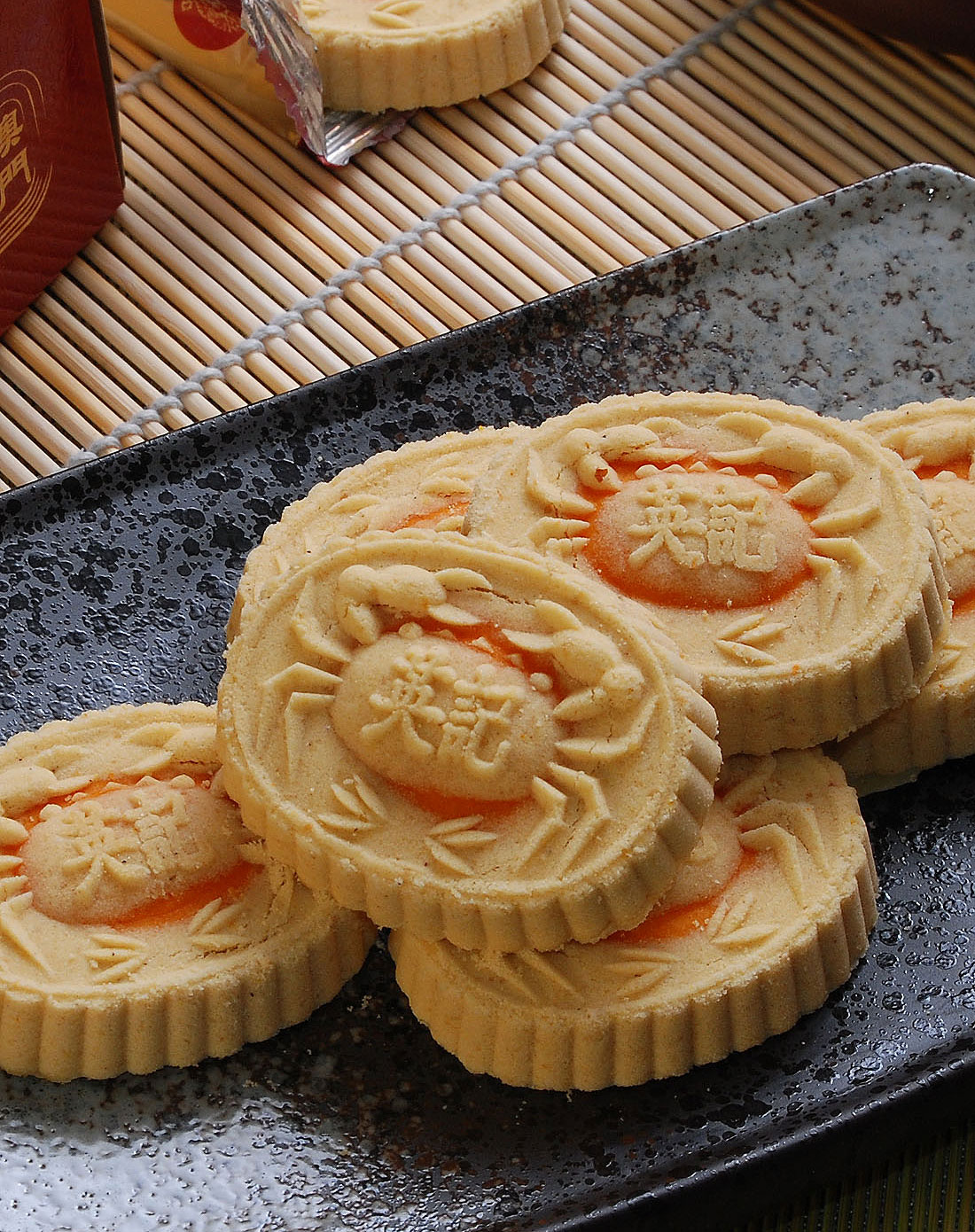 澳门英记 100%纯手工蟹黄肉心杏仁饼 208g