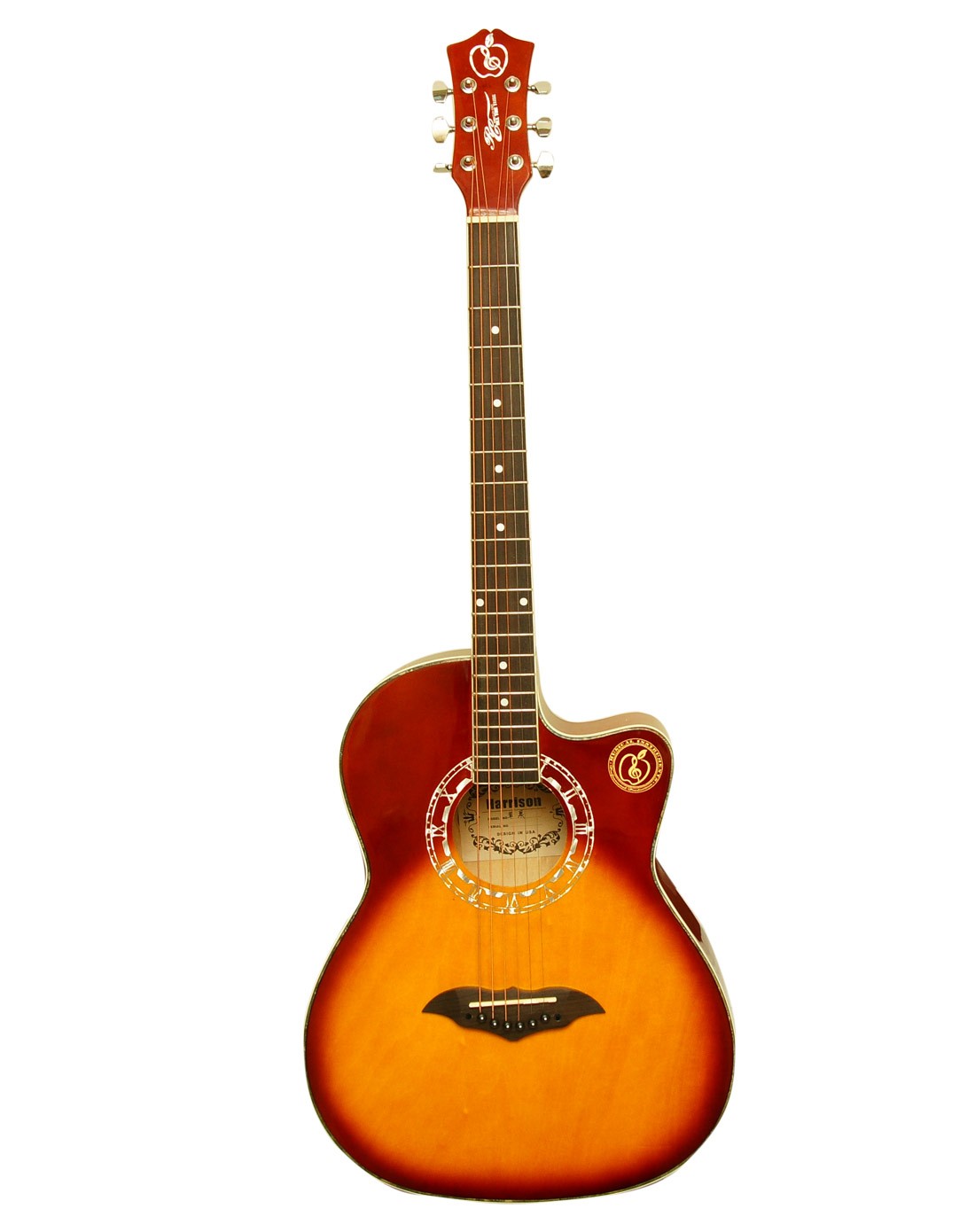 哈利臣哈利臣苹果民谣吉他(日落色)