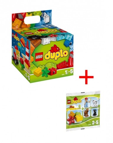 得宝创意积木组 农场拼砌包1.5-5岁